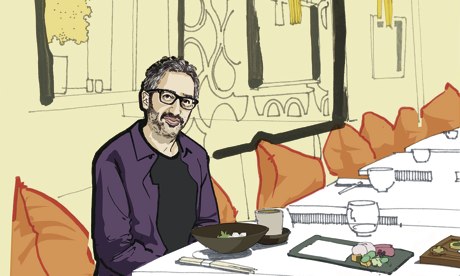 David Baddiel at Umu restaurant