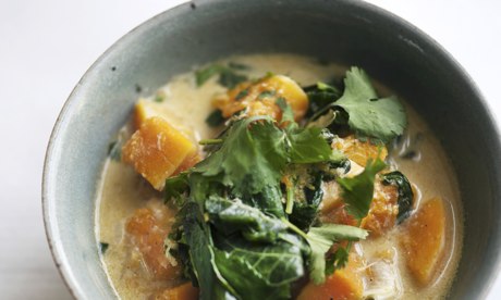 Butternut squash and coconut stew with galangal