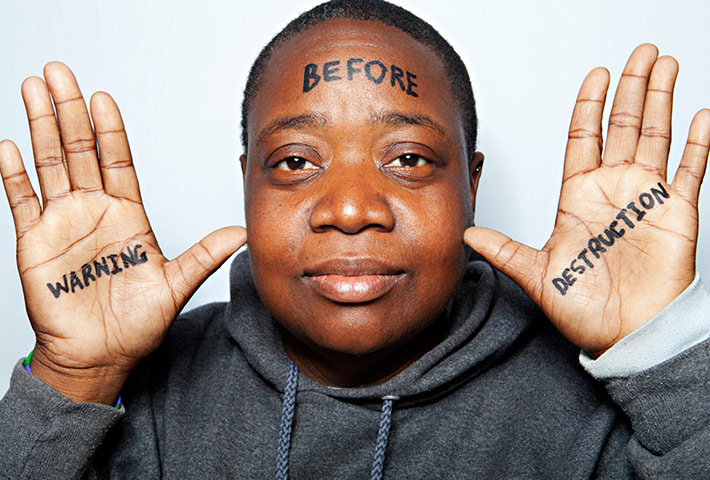 Big Picture - What I Be: woman with writing on her hands