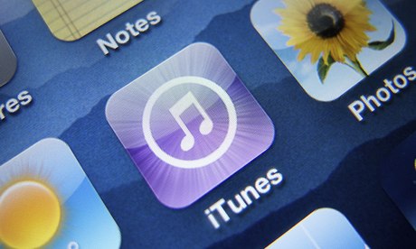 iPhone showing iTunes app