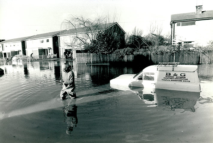 Looking-Back-Kent-floods: East Peckham Kent floods