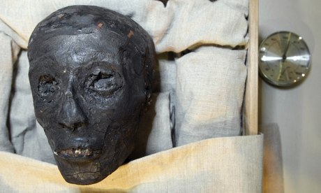 The face of Tutankhamun