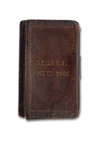 Readers' curiosities: A pocketbook made from William Burke's skin