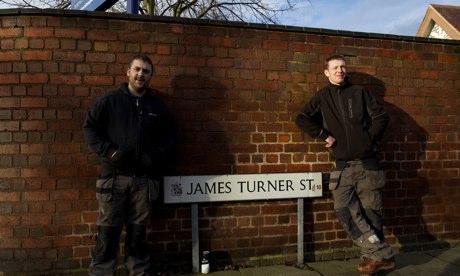 Visitors pose in James Turner Street 2