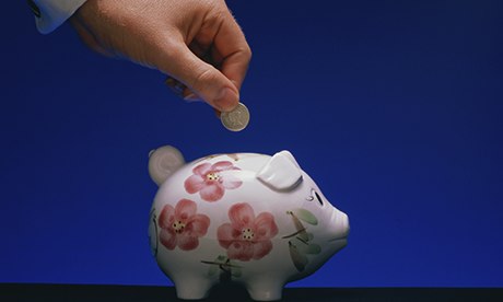 Piggy bank man