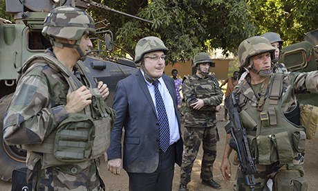 French ambassador Charles Malinas visits Bossangoa in the Central African Republic