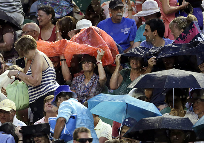 aussie open day 5: Rain