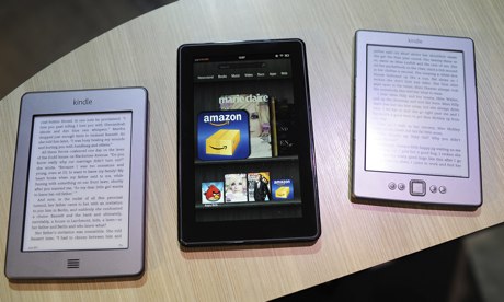 amazon kindle devices on a desk - piece on virtual curriences