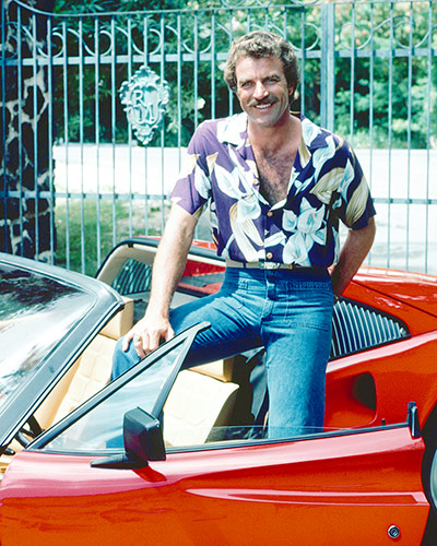 Cars: Tom Sellick in Magnum, P.I.