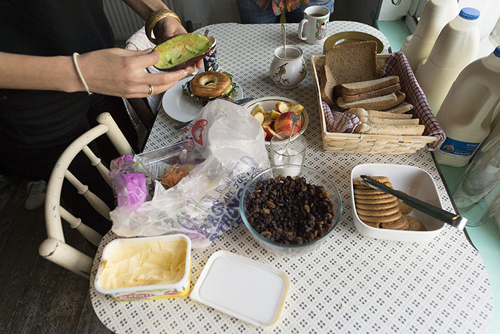 Ziferblat: Guestsmake their own food in the kitchen