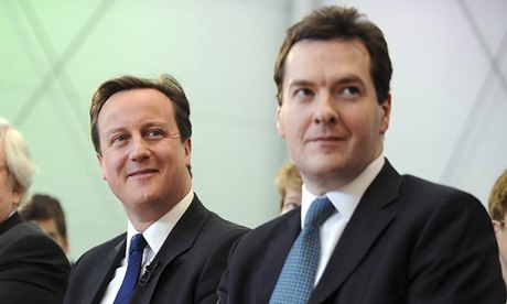 David Cameron George Osborne economy poll