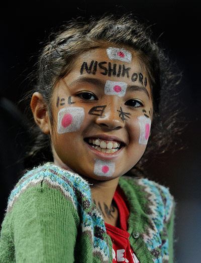 aussie open day 6: Kei Nishikori fan