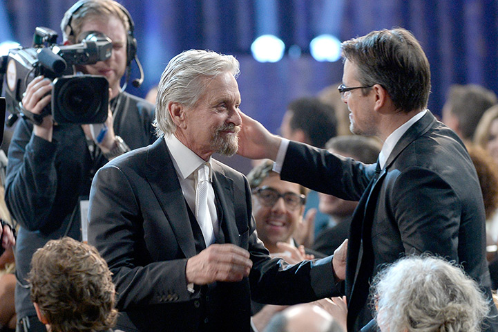 Screen Actors Awards: Actor Michael Douglas, winner of the Outstanding Performance by a Male Acto
