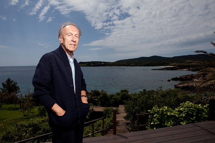 Claudio Abbado: Claudio Abbado outside his home in Alghero, Sardinia 17 April 2009