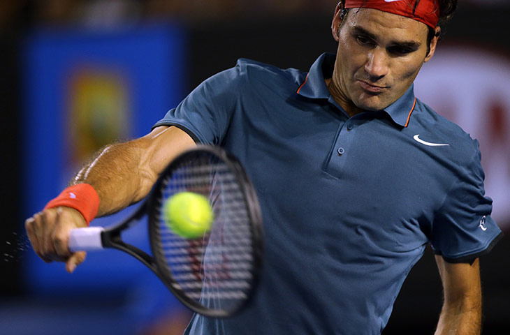aussie open day 8: Roger Federer