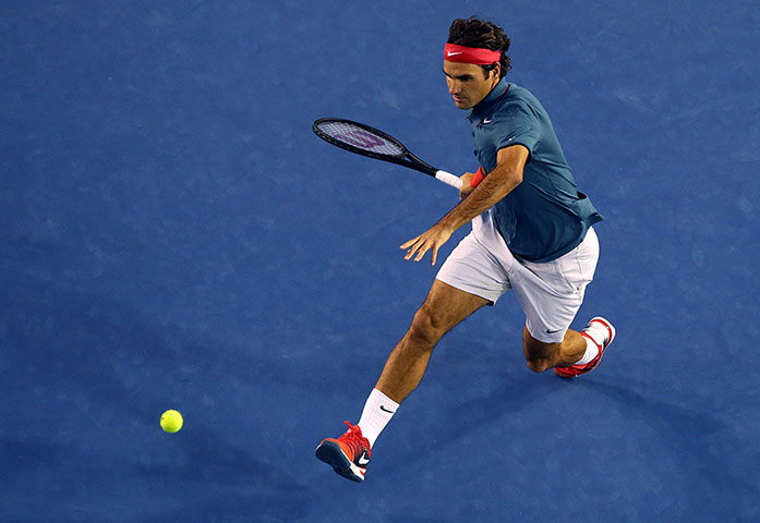 aussie open day 8: Roger Federer