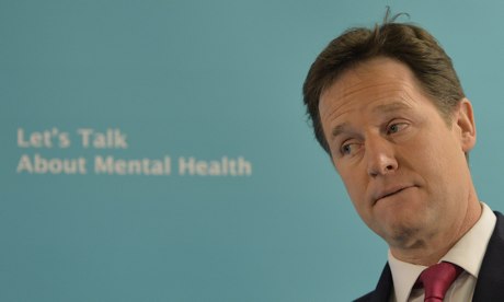 Nick Clegg launches mental health action plan, London, 20/1/14