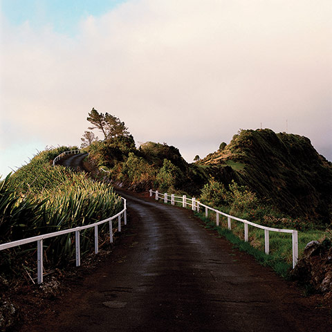 Big Picture - Empire: view of road with white barriers and hilly landscape