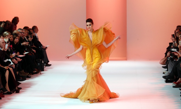 The Stephane Rolland's Spring-Summer 2014 Haute Couture fashion collection in Paris.