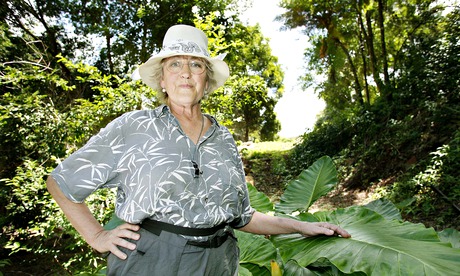 Germaine Greer at home in the rainforest