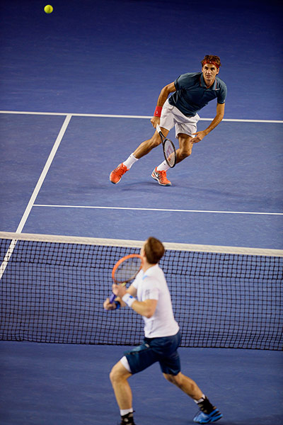 Murray v Federer: Federer and Murray