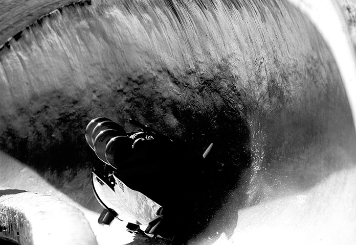 Archive-lillehammer94: Swiss bobsleigh lillehammer