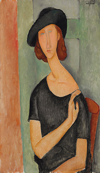 Christie's top ten lots: Amedeo Modigliani, Jeanne Hébuterne (au chapeau), oil on canvas, painted in