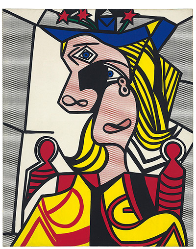 Christie's top ten lots: Roy Lichtenstein, Woman with Flowered Hat, magna on canvas, painted in 1963
