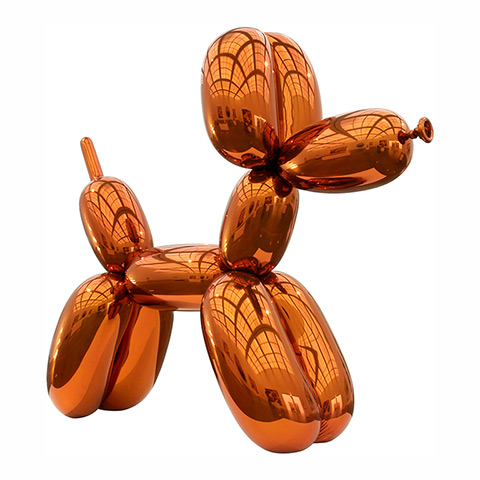 Christie's top ten lots: Jeff Koons, Balloon Dog (Orange), mirror-polished stainless steel with tran