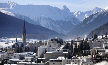 A vila de Davos.