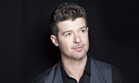 Robin Thicke … on the drink.