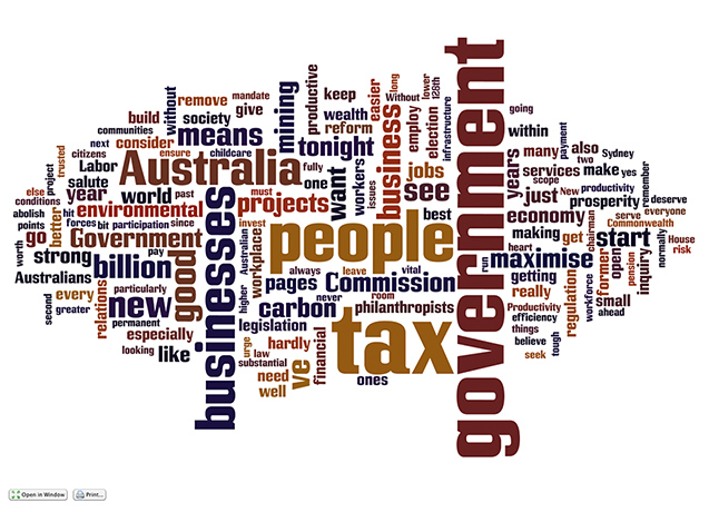 Does Tony Abbott: Tony Abbott's speech to Australian Chamber of Commerce and Industry