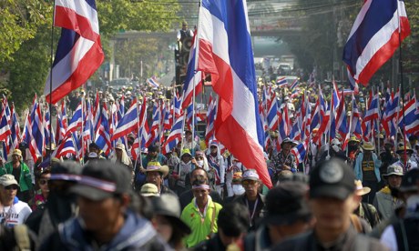Anti-government protesters in Thailand