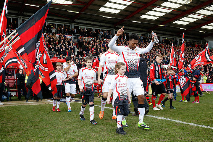 Bournemouth v  Liverpool : Daniel Sturridge and Luis Suarez