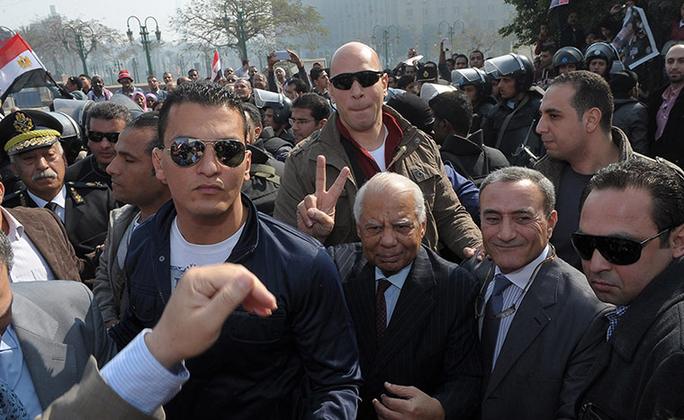 Cairo protest: Hazem al-Biblavi attends the celebrations