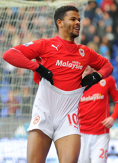 Saturday's games: Cardiff City's Fraizer Campbell 