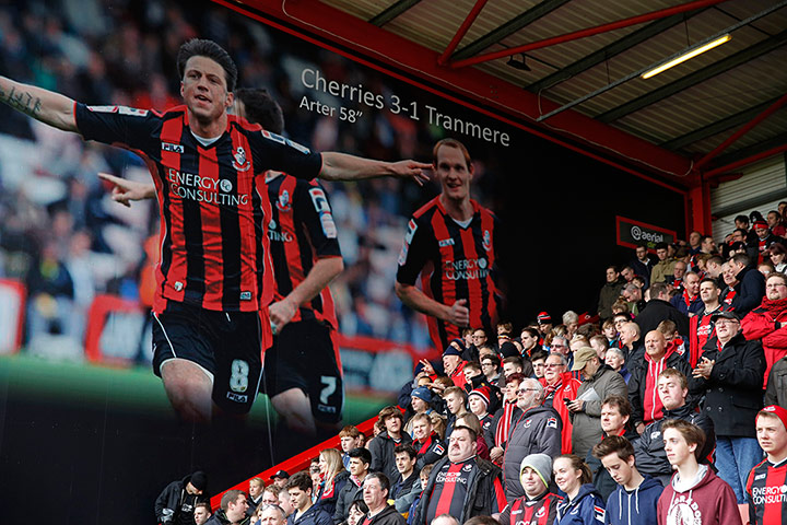 Saturday's games: Bournemouth fans