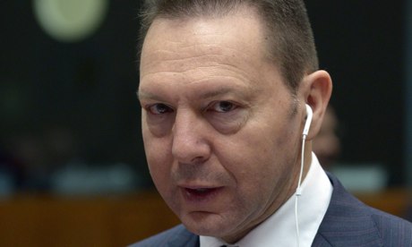 Greek Finance Minister Yannis Stournaras 