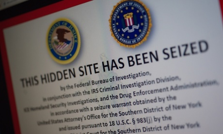 A screengrab of the Silk Road after it was shut down in October.