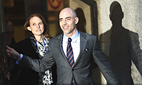 Former journalist at News of The World and Sunday Mirror Evans after giving evidence in London