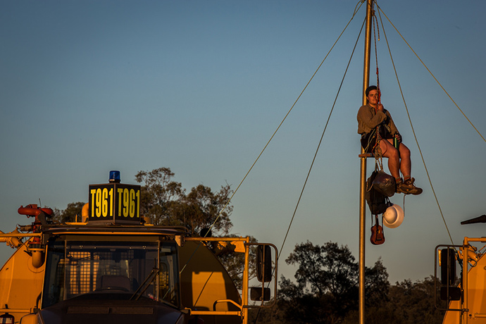 forest: sunset tripod