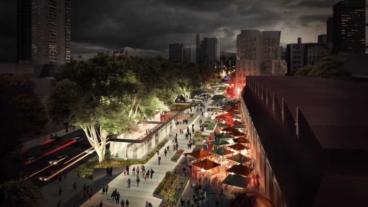 Imitation high lines: The walkway will sit four metres above street level and will improve access