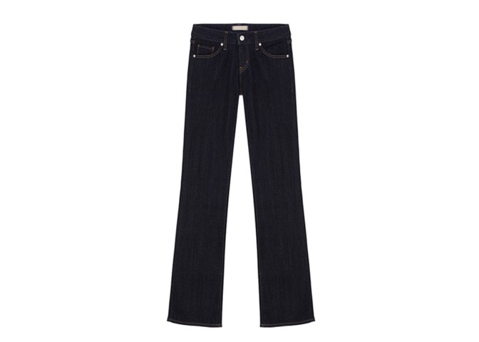 Jeans: The best jeans - indigo bootcut flared jeans by Uniqlo