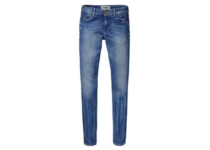 Jeans: The best jeans - vintage wash blue skinnies by Scotch Soda