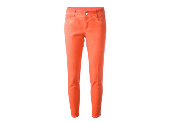Jeans: The best jeans - bright orange tailored jeans by stella mccartney