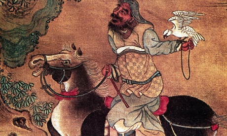 A painting of Genghis Khan.