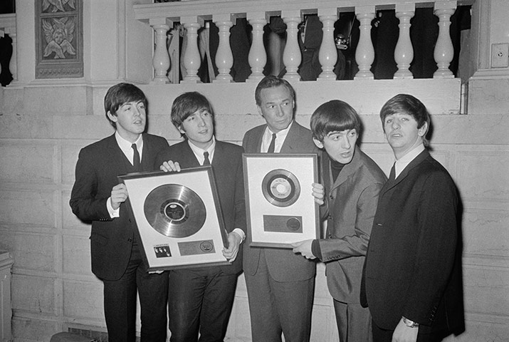 Beatles in America: Beatles Receiving Gold Records