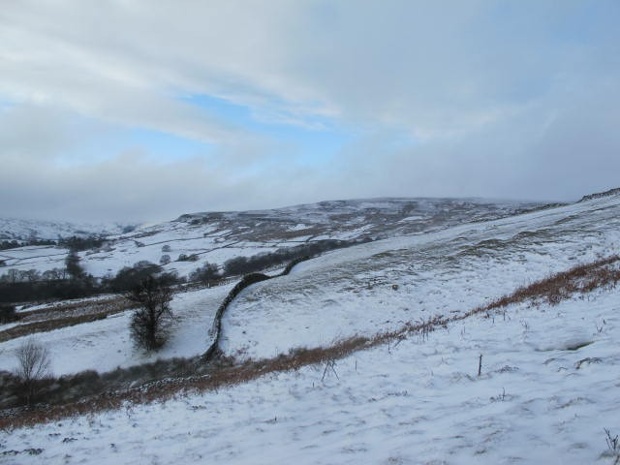 The clouds taking the snow away to the north, Ryedale, North Yorkshire