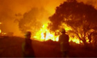 Bushfires rage in North Stradbroke Island