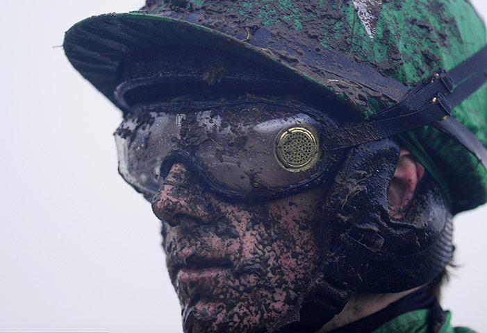 20 Photos: Jockey Sam Twiston-Davies after pulling up on Pigeon Island at Cheltenham